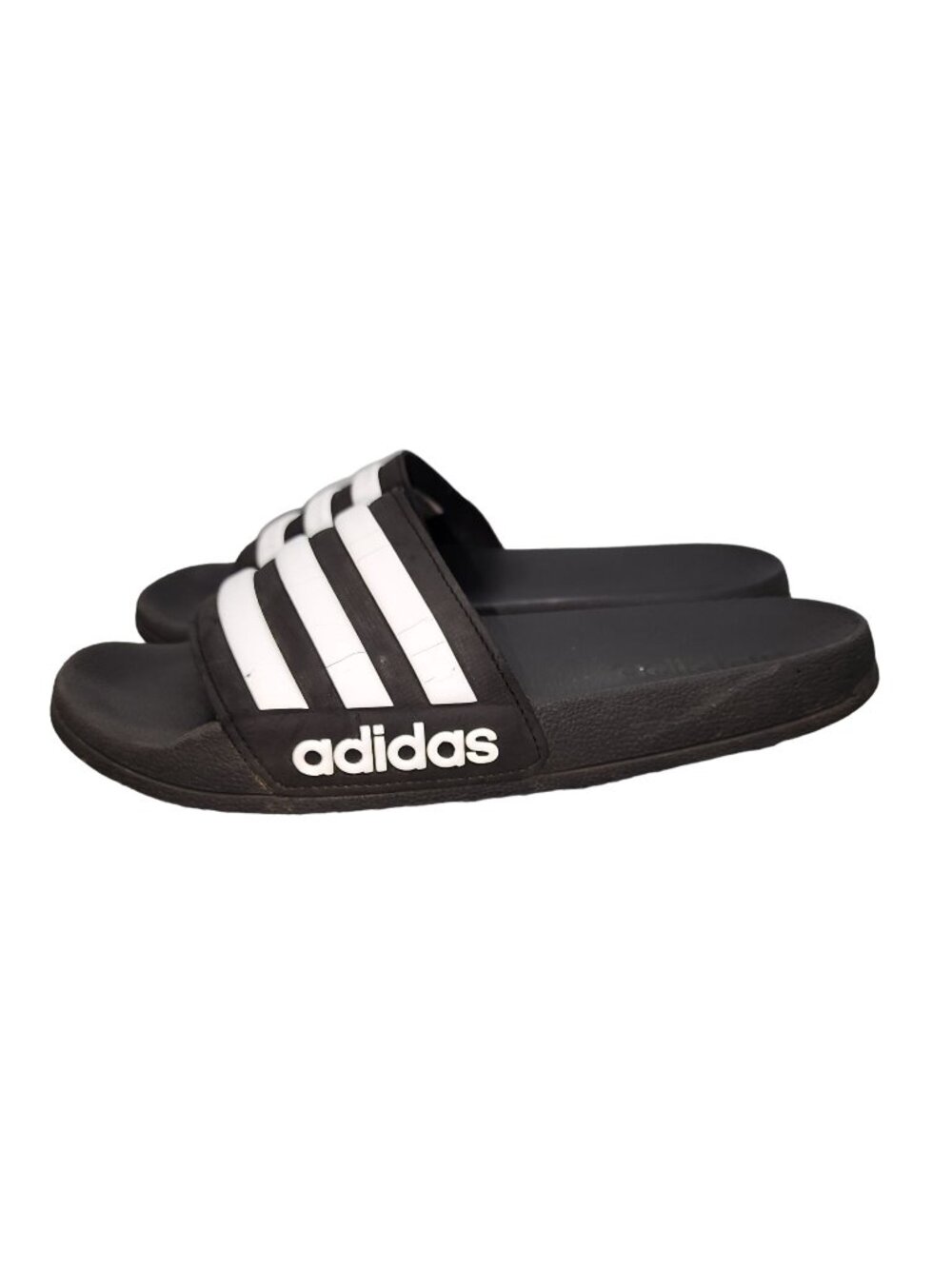 Kids Unisex Adidas 3 Stipe Slides Slide Slipper Sandals Foam Size 4 Shoes